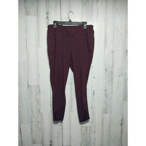 Livi Women's 18/20 Burgundy Leggings